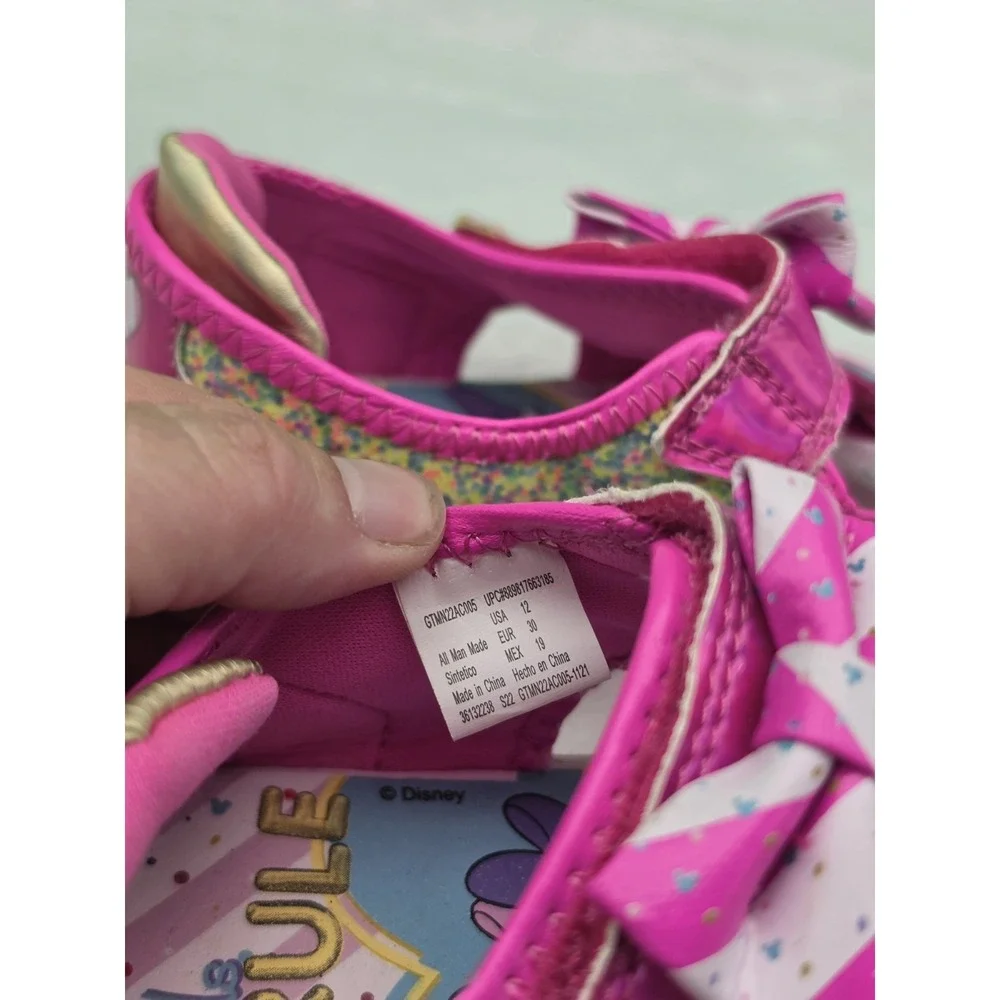 Lil Girl Disney Minni Mouse &‎ Daisy Summer Sandles Size 12